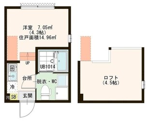 ハーモニーテラス中川Ⅱの物件間取画像